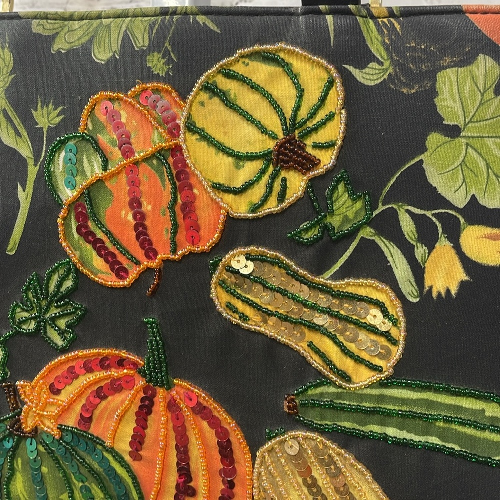 Vintage Prezzo Harvest Sequin Colorful Autumn Handbag - Picture 5 of 11